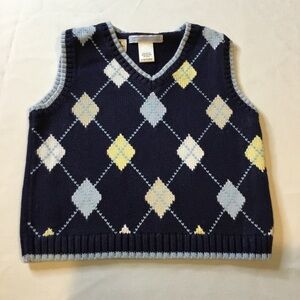 ARGYLE BOYS VEST SWEATER